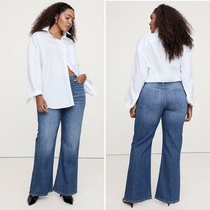 Banana Republic High Rise Relaxed Flare Jean